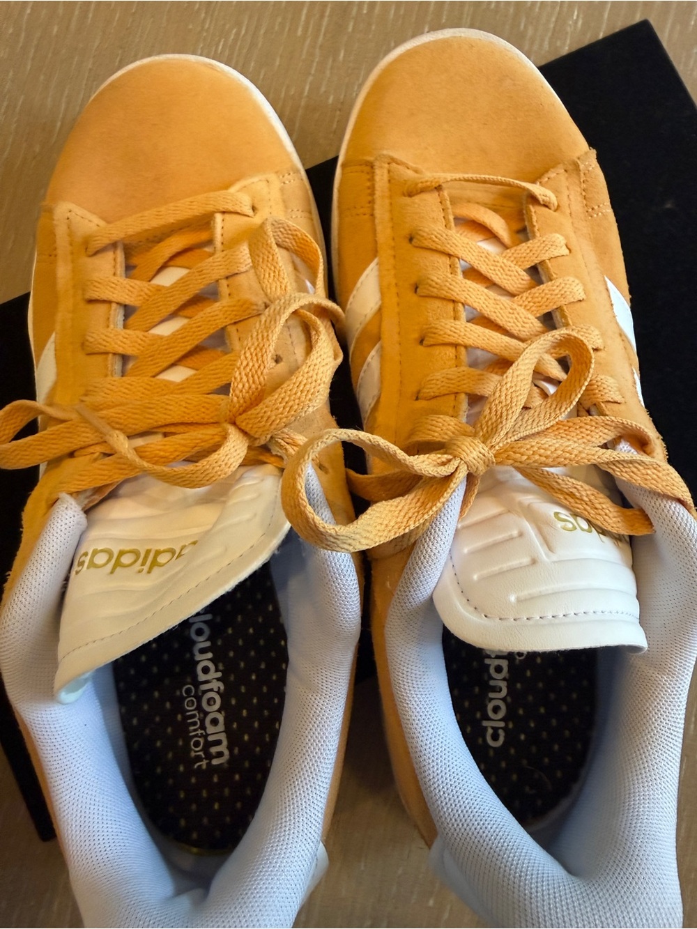 adidas Suede Low-Top Sneakers in Mustard - Picture 7 of 8